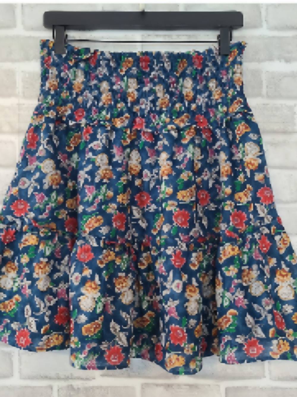 Lauren Ralph Lauren Cotton Floral Ruffled Mini Sk